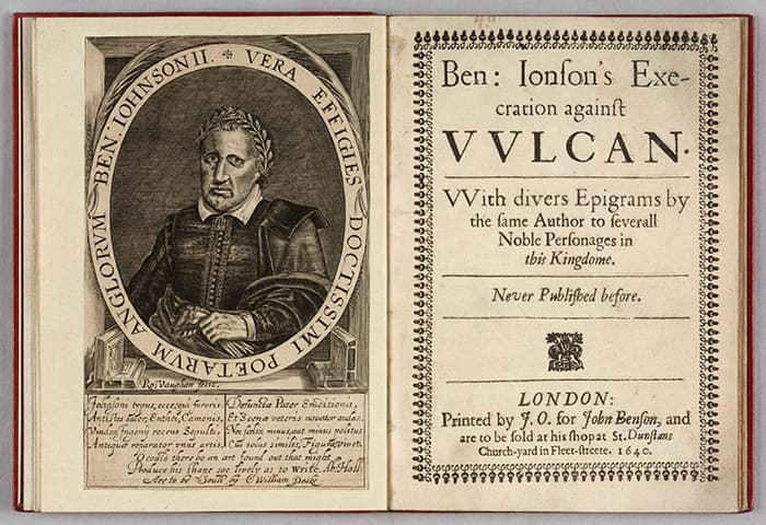 Engraving of Ben Jonson