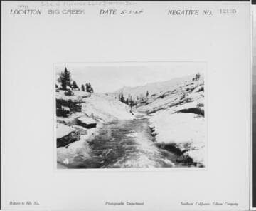Big Creek, Florence Lake Dam