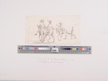 Soldiers on Mules