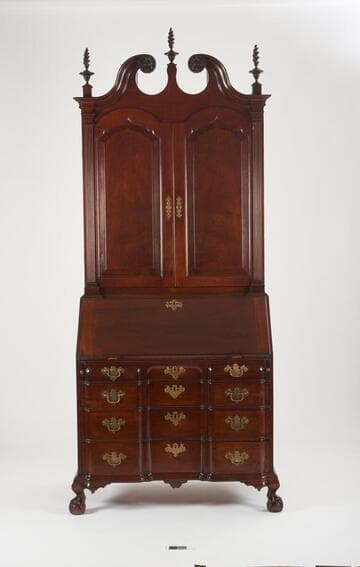 Desk-and-bookcase