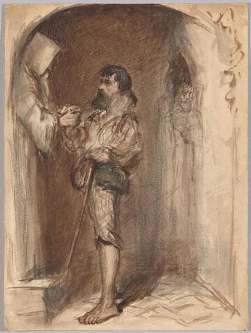 Man Receiving Alms