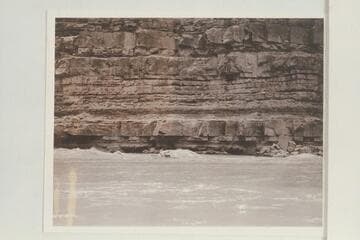 Carrying Margaret Marston as passenger, Nevills drops into the head of North Canyon Rapid. Lees Ferry gauge: 36,100 cfs