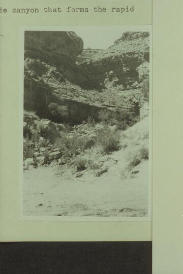 Government Rapid.  The side canyon that forms the rapid