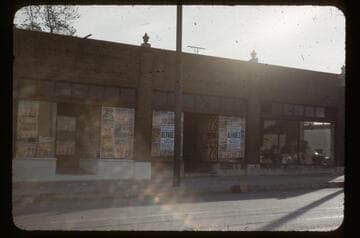 Burnt out building