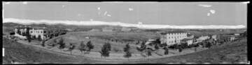 Streets of old Monterey section west of the University of California, Los Angeles, Westwood, Los Angeles. October 1933